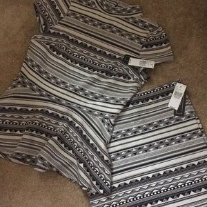 A Byer Womens Peplum Top and Straight Skirt M
